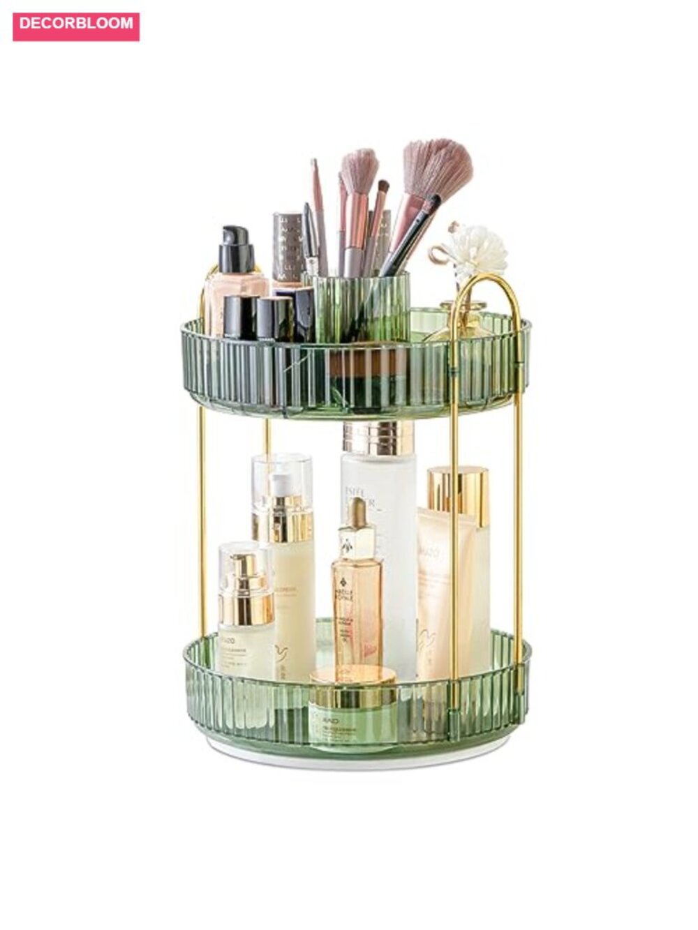 360° Rotating Makeup Organizer - Lazy Susan Spinning Holder Rack, Large